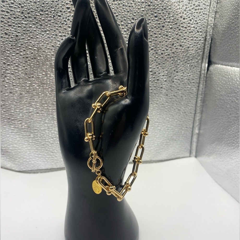 Larissa Loden Gold Tone Bracelet 7.5”